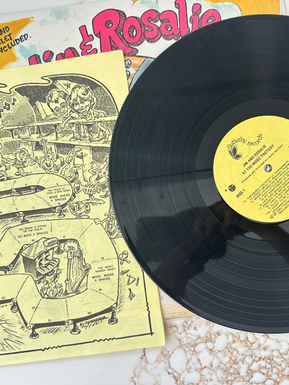 Jim and Rosalie at the music factory 1981 LP   Vinyl record - Picture 3 of 3